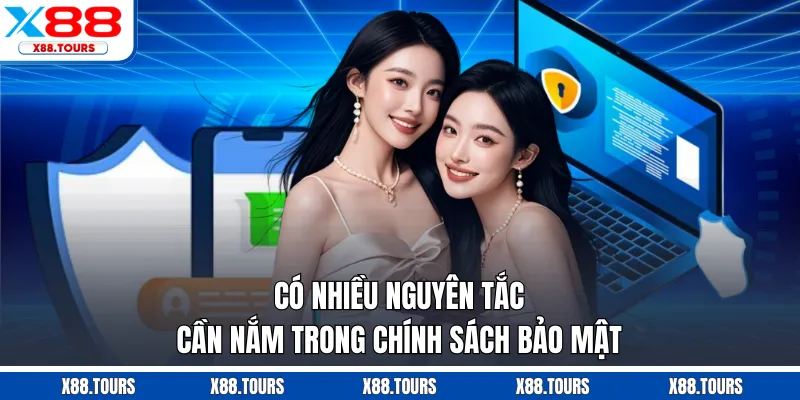 Có nhiều nguyên tắc cần nắm trong chính sách bảo mật